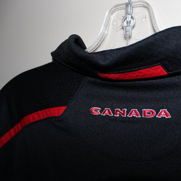 3/$188❤️vintage 2008 Nike FIT DRY Team Canada Hockey official polo shirt - Picture 6 of 11